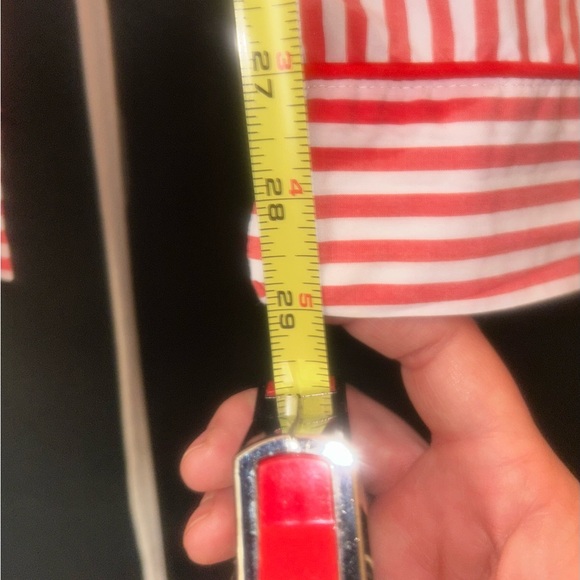 J. Crew Coral and White Striped Pajama Pants - Picture 7 of 10